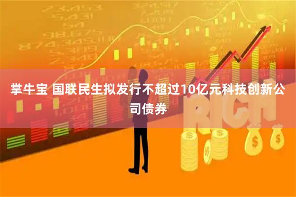 掌牛宝 国联民生拟发行不超过10亿元科技创新公司债券